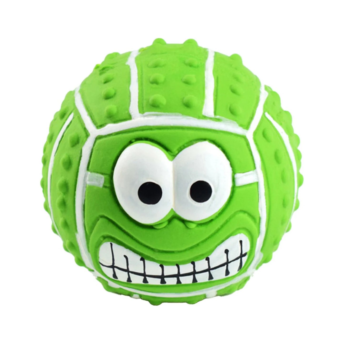 Rubber , Tennis  Soft Dog Balls for Aggressive Chewers, Tough Durable Dogs Toys, Interactive Play Squeaky Dog Toy for Small Dogs
