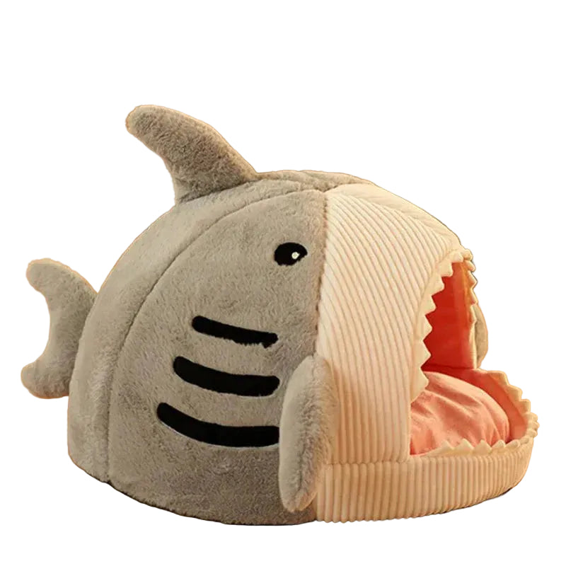 Luxury Plush Shark Pet Bed