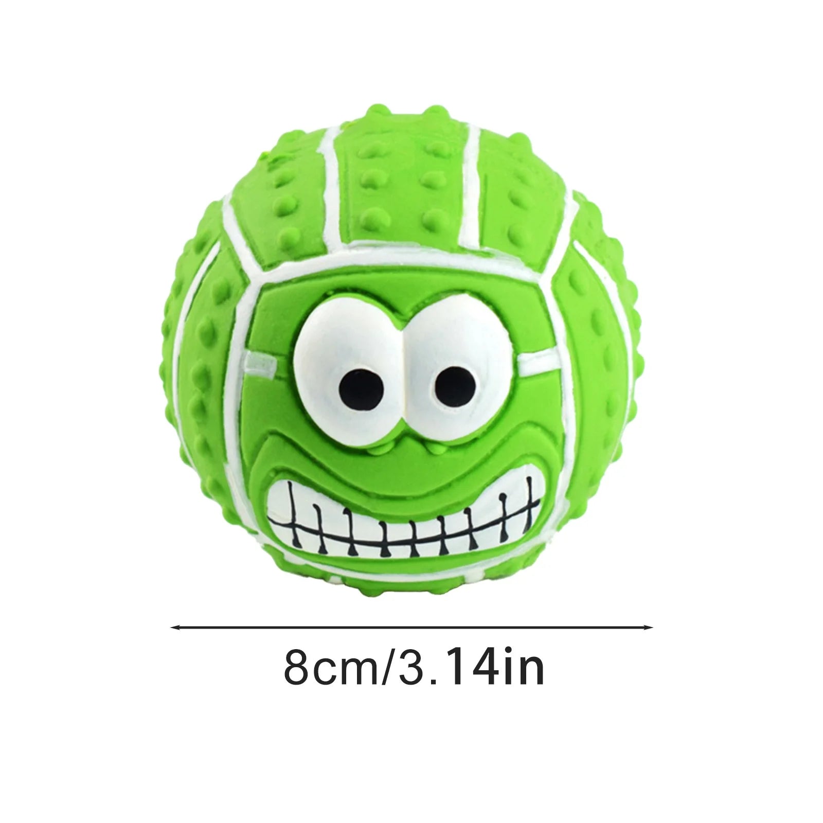 Rubber , Tennis  Soft Dog Balls for Aggressive Chewers, Tough Durable Dogs Toys, Interactive Play Squeaky Dog Toy for Small Dogs